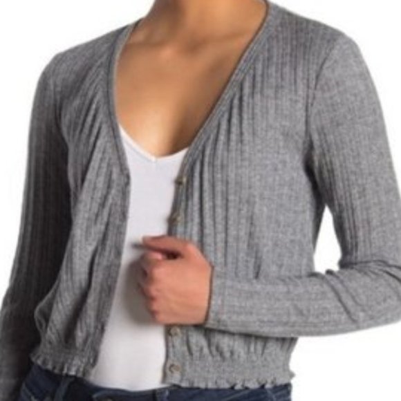 Abound Sweaters - NWT Abound Pointelle Button Front Smocked …